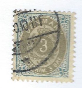 Denmark SC#25 Used F-VF rear faults SCV$15.00...Worth a view!!