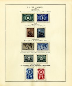 United Nations UN Mint NH 1951 to 1980 New York Stamp Collection