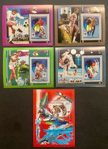 Stamps Deluxes and S/S Olympic Games Seoul 88 Central Africa perf.