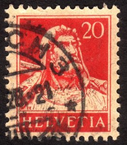 1925, Switzerland 20c, Used, Sc 176