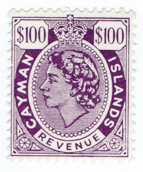 (I.B) Cayman Islands Revenue : Duty Stamp $100