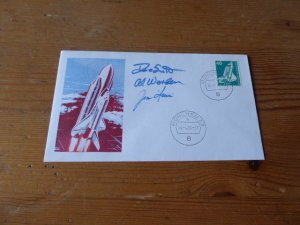 1981 Space Germany Cover with Apollo 15 astronauts preprint autographs