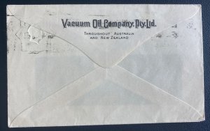 1928 Adelaide Australia Slogan cancel Window Stationery Cover Vacuum Oil Co