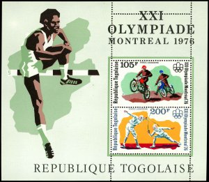 TOGO Sc C286a VF/MNH - 1976 S/S - 21st Olympic Games, Montreal