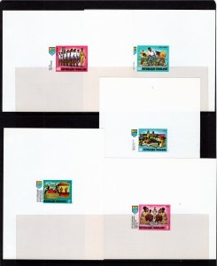 Togo MNH Sc 693-708, C115-9 DELUXE IMPERFORATE SOUVENIR SHEETS