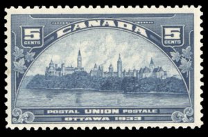 Canada #202 Cat$18.50, 1933 5c dark blue, never hinged