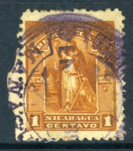 Nicaragua 1894 Seebeck ABNC 5¢ w/ SON Cancel VFU U362