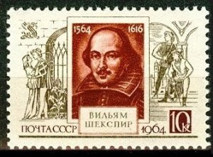 1964 USSR 2904 400 years of playwright Shakespeare W. 1,30 €