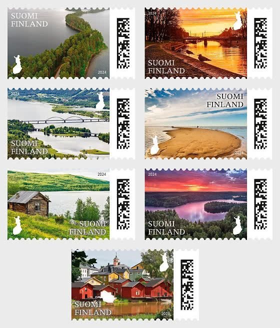 Finland - Postfris/MNH - Complete set Landscapes 2024