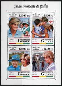 GUINEA 2018 DIANA, PRINCESS OF WALES. SHEET MINT   NH