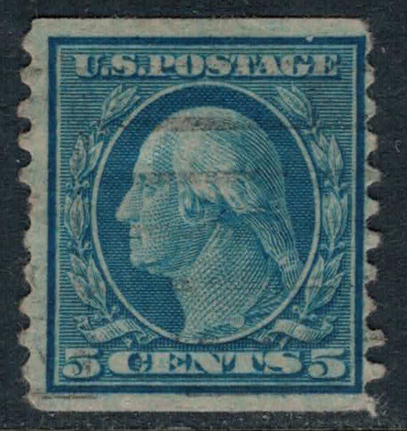 U.S. #447  CV $125.00  thin, very nice appearance, light cancel