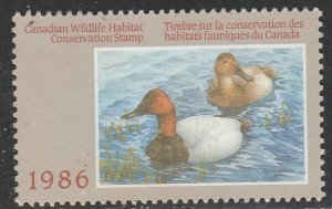 Canada  / VanDam  FWH2    (O) 1986   Conservation de la faune