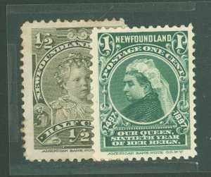 Newfoundland #78/80 Unused Multiple