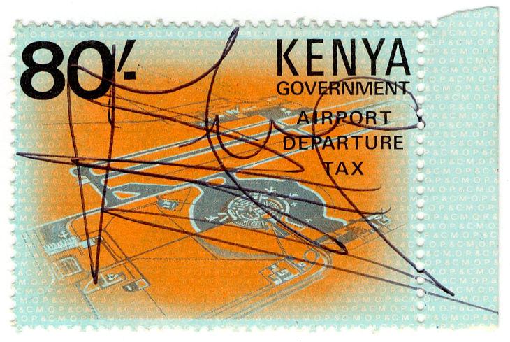 (I.B) KUT Revenue : Kenya Airport Departure Tax 80/-