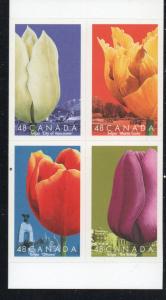 Canada Sc 1946 2002 Tulips Booklet Pane mint NH