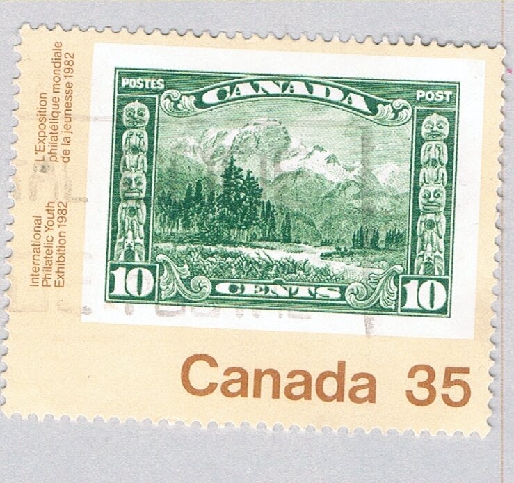 Canada Stamp on stamp green 35c (AP125507)