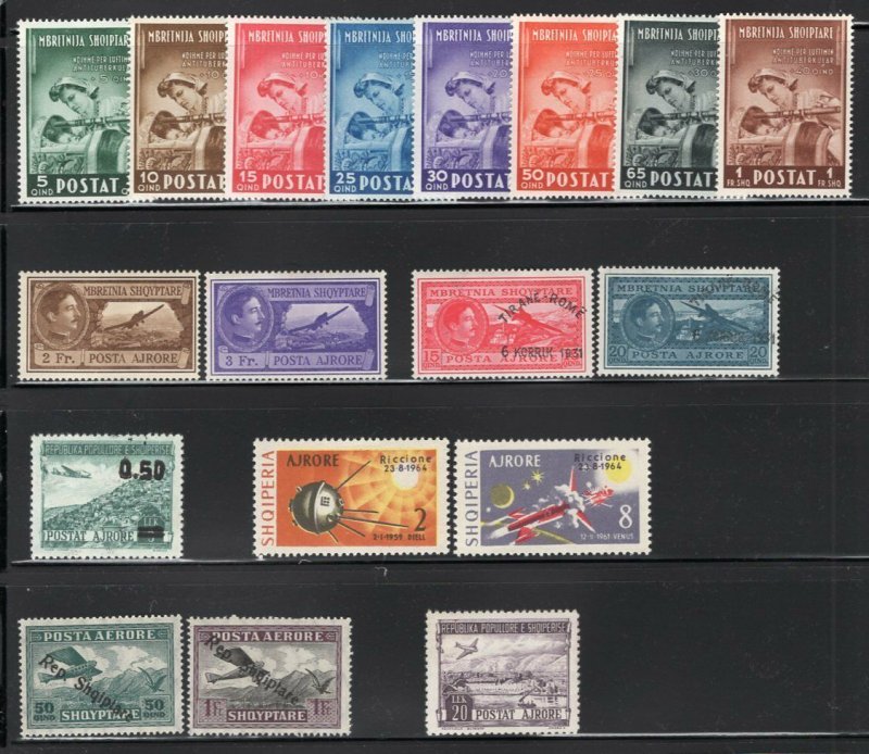 Albania 1927-64 Selection of 17 Better Mint Stamps