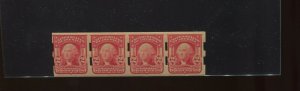 Scott 320Ad Washington Schermack Type 3 Mint Strip of 4 Stamps with PF Cert!