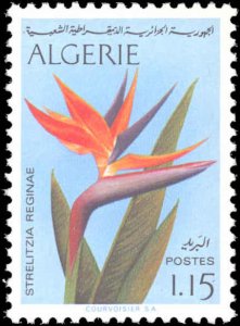 Algeria #496-499, Complete Set(4), 1973, Flowers, Never Hinged