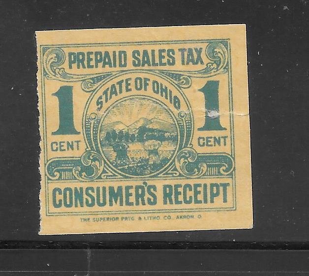 #Z3635 Ohio sales tax Used 10 Cent Collection / Lot Fault