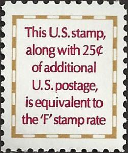 # 2521 MINT NEVER HINGED MAKE-UP STAMP