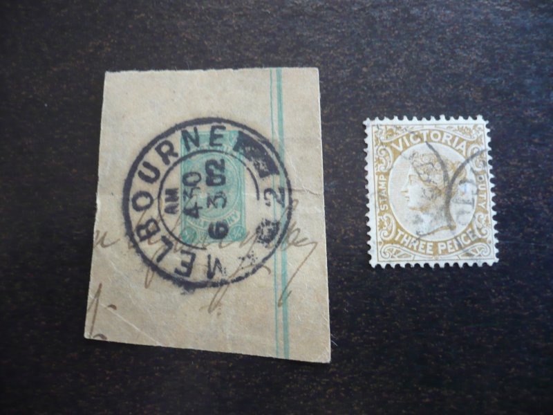 Stamps - Victoria - Fiscal Stamps - Used 2 Stamps