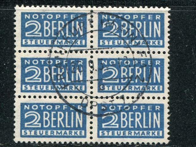 Berlin Michel 8x  block of 6   - Lakeshore Philatelics