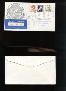 SPACELAB D1 MISSION INSURED COVER MAILED TO WEST GERMANY OCT 30 1985 HR1872