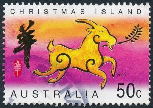 Christmas Island 2003 50c Year of the Goat SG523 Used