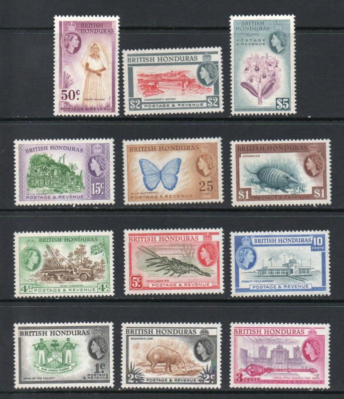 British Honduras 144-155 MNH