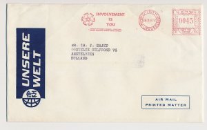 Meter cover Israel 1972 Keren Hayesod - United Israel Appeal - Involvement Is Yo