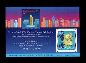 Hong Kong 1994 Visit Hong Kong Stamp Exhibition $10 Sheetlet no. 6 mint MNH