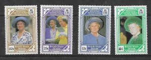 BRITISH VIRGIN ISLANDS SG746/9 1990 90th BIRTHDAY OFQUEEN MOTHER MNH