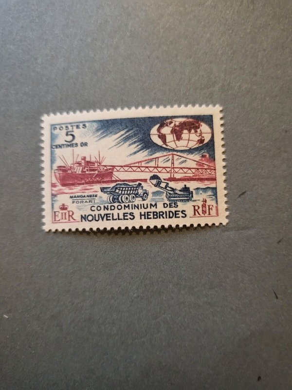 Stamps French New Hebrides Scott #112 nh