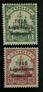 MOMEN: TOGO SG #H30-H31 1915 MINT OG H **SIGNED** £425 LOT #62366