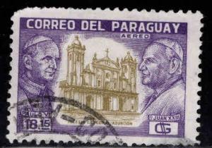 Paraguay Scott  826 Used Vatican Pope stamp