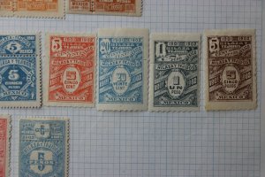 Mexico Revenue HT27A/65A Hilaza y Tejidos 1897-1903 fabric textile partial sets