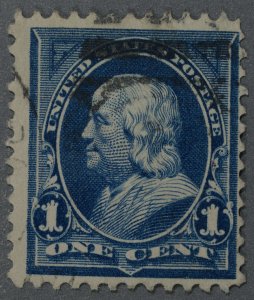 United States #264 Used VG Light Cancel HRM Wm 191 DblLn Good Color