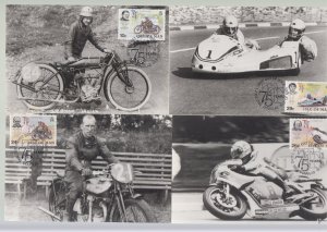 Isle Of Man 1982 - TT Races set 5 Maxicard