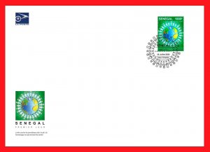 2020 SENEGAL - STAMP 1v - PANDEMIC ISSUE JOINT - RARE FDC-