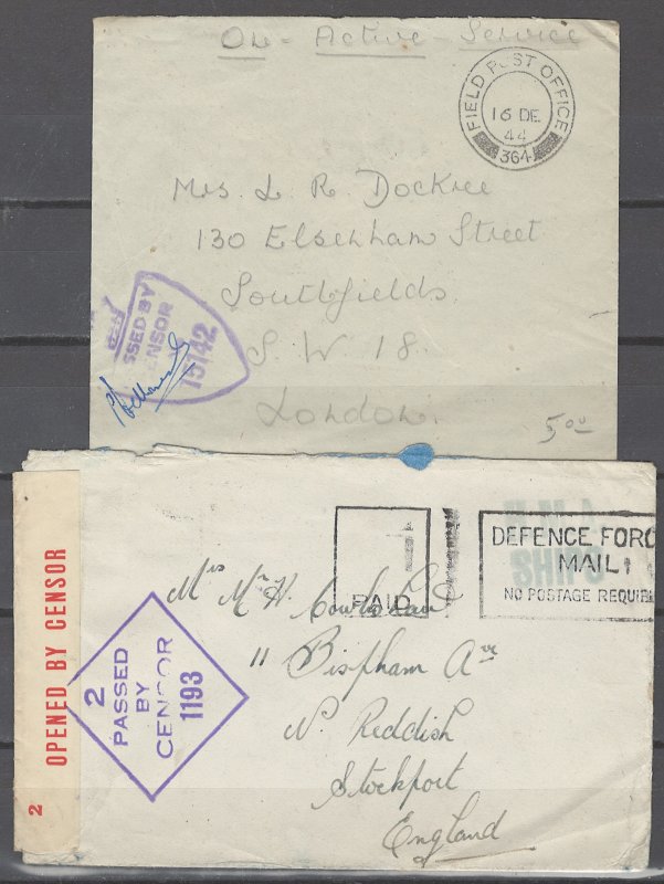 COLLECTION LOT # 2441 GREAT BRITAIN ARMY 2 COVERS