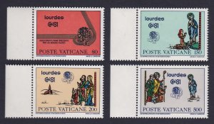 Vatican 42nd Intl Eucharistic Congress 4v with margins 1981 MNH SC#687-690