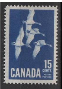 Canada  1963 - Scott 415 MH - 15c, Geese 