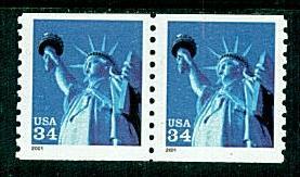 #3476 Liberty W/A Coil Pair - MNH