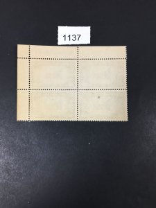 US STAMPS # 910 MINT OG NH BLOCK LOT #1137