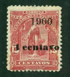 El Salvador 1900 #242 MH SCV (2024) = $1.50