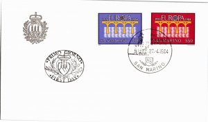 San Marino, Worldwide First Day Cover, Europa