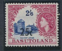 Basutoland  SG 66b   Mint  Hinged  - Opt surcharge  Type III