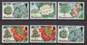 Montserrat 435-440 Flowers MNH VF