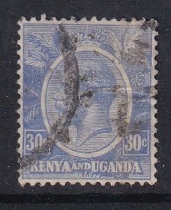 Kenya, Uganda, & Tanzania #26 used 1922 King George V  30c